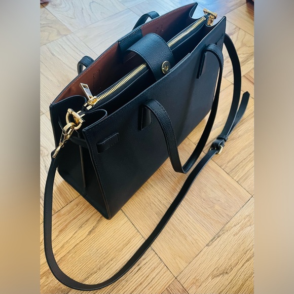 Quince Italian Leather Satchel - Picture 1 of 3